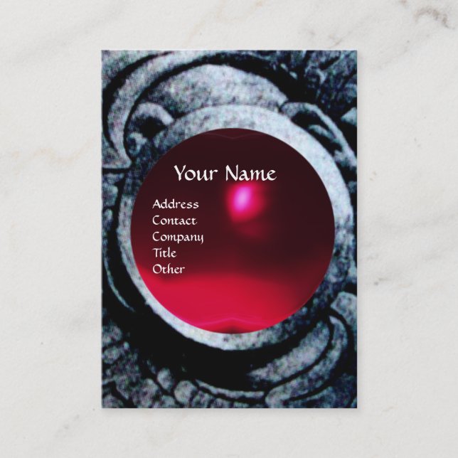 ATHENA UND BEKÄMPFUNG VON GRIFFINEN MONOGRAMM, Rot Visitenkarte (Vorderseite)