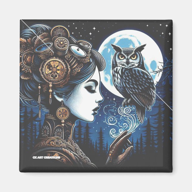 Athena und ihr Eule Magnet (Vorne)