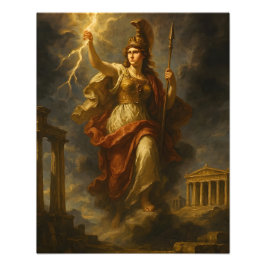 Athenas Blitz: Göttin der Weisheit und des Powers  Fotodruck
