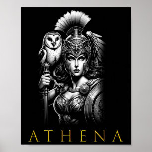 Athene Göttin der Weisheit und des Krieges Poster