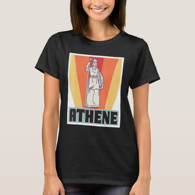 Athene Greece God Greek Mythology Ancient Greece T-Shirt (Vorderseite)