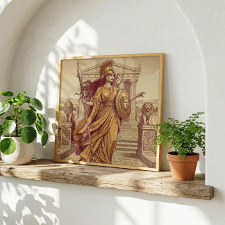 Athene Griechische Mythologie Poster