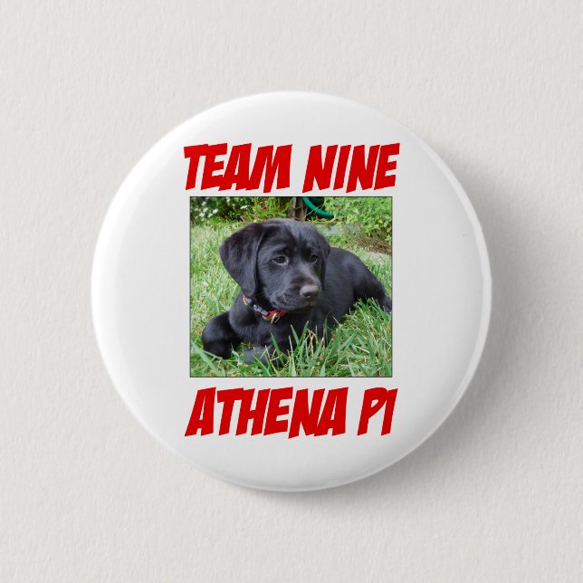 Athene-PU-Knopf 1 Button (Vorderseite)