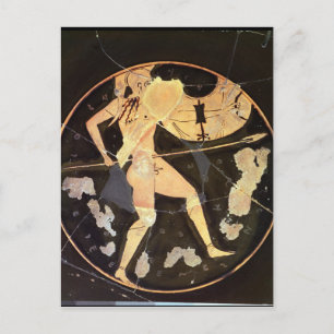 Athener Rot-Figur-Kylix Postkarte