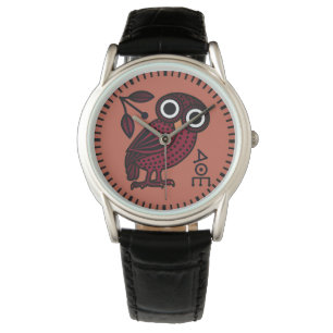 Athenische Owl Antike griechische Tetradrachm-Münz Armbanduhr