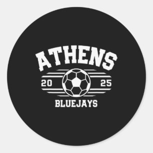 Athens Bluejays Fußball Byll 2025 Hs Runder Aufkleber