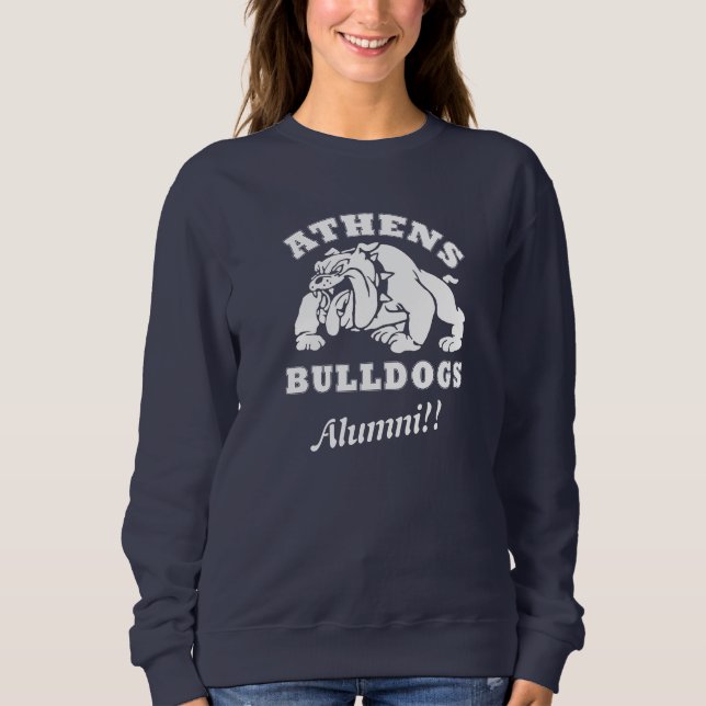 Athens Bulldogs Alumni!! Frauenkleid Sweatshirt (Vorderseite)