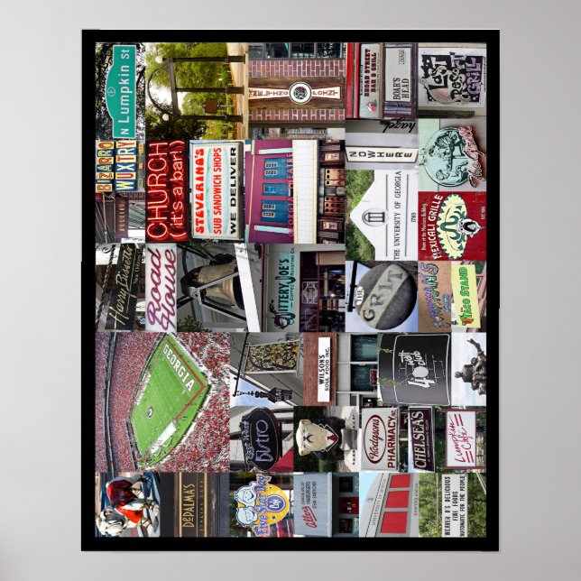 Athens Georgia Poster (Vorne)