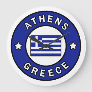 Athens Greece Große Wanduhr