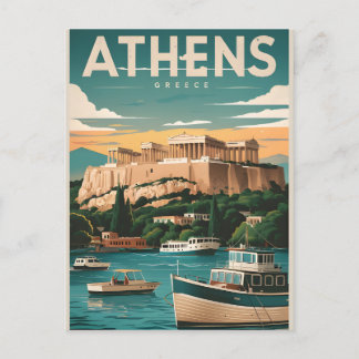 Athens Greece Postkarte