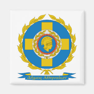 Athens, Griechenland Wappen Magnet