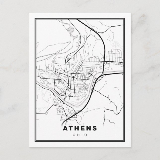 Athens Karte (Vorderseite)