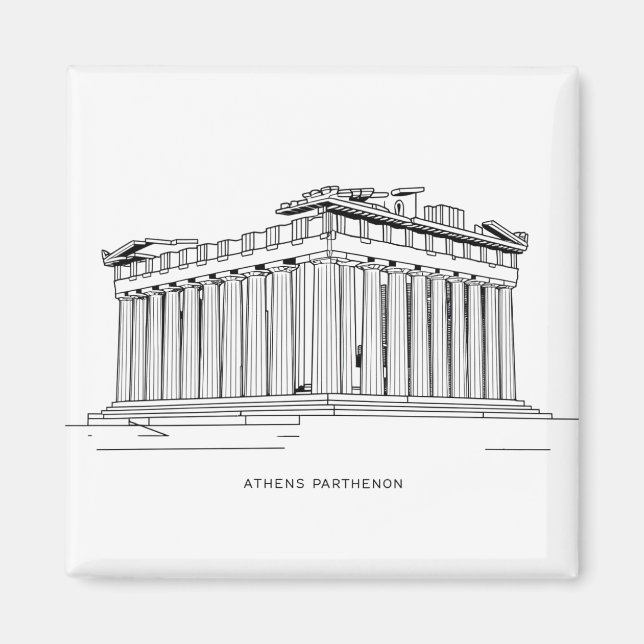 Athens Parthenon 2 Magnet (Vorne)
