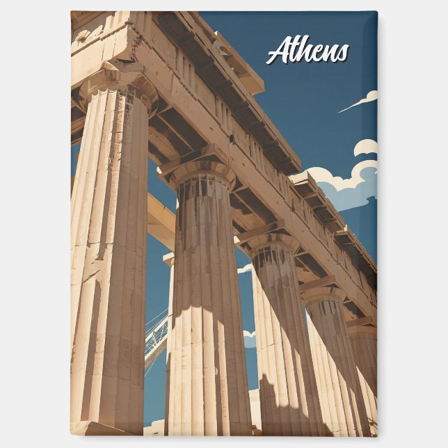Athens Parthenon Magnet (Vorderseite)