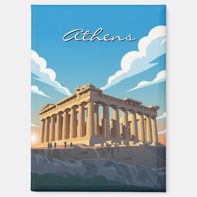 Athens Parthenon Magnet (Vorderseite)