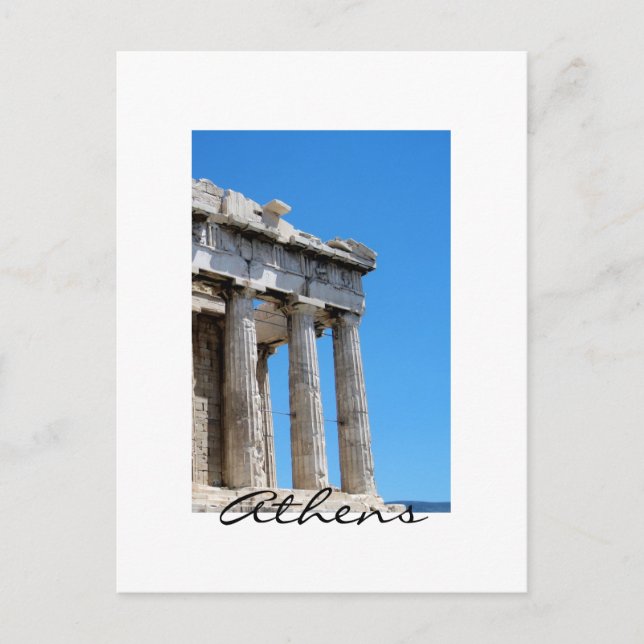 Athens Parthenon Postkarte (Vorderseite)