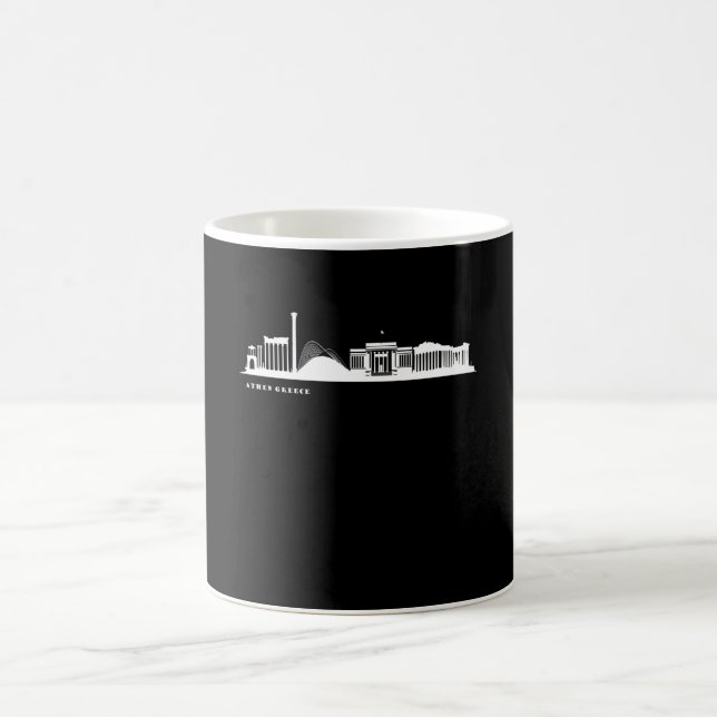 Athens Skyline Griechenland Griechen Kaffeetasse (Mittel)