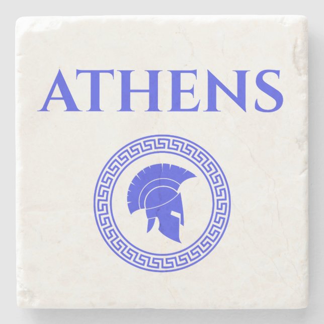 Athens Spartan Steinuntersetzer (Vorderseite)