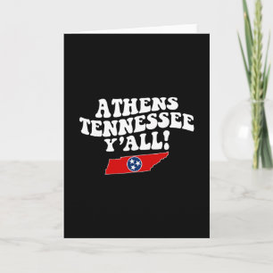 Athens Tennessee Y'all Tn Südstaaten Urlaub  Karte