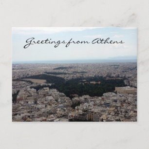 Athens Vista Grüße Postkarte