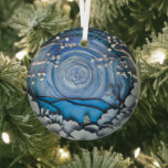 Äthereal 3D Aussehen Winter Szene Ornament Aus Glas<br><div class="desc">Ein schönes 3D-Look-Bild einer Winterszene strahlt und reflektiert Ihre Lichter und ergänzt Ihren Weihnachtsbaum und die Erholung Ihrer Zuhause. Schöne Farben. Im Bild werden Schatten gedruckt,  wodurch der 3D-Effekt hervorgehoben wird.</div>