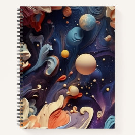 Äthereal Nebula Galaxy Notebook und Journal Notizbuch