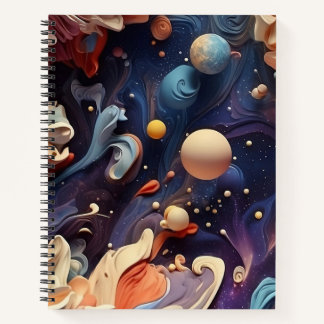 Äthereal Nebula Galaxy Notebook und Journal Notizbuch