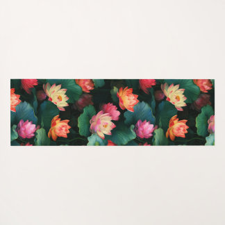 Ätherisch rosa Lotus Blume, Jugendstil Inspiriert Yogamatte