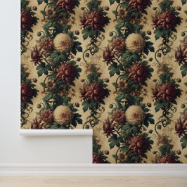 ätherische Bedrohung - gotisches botanisches Desig Tapete