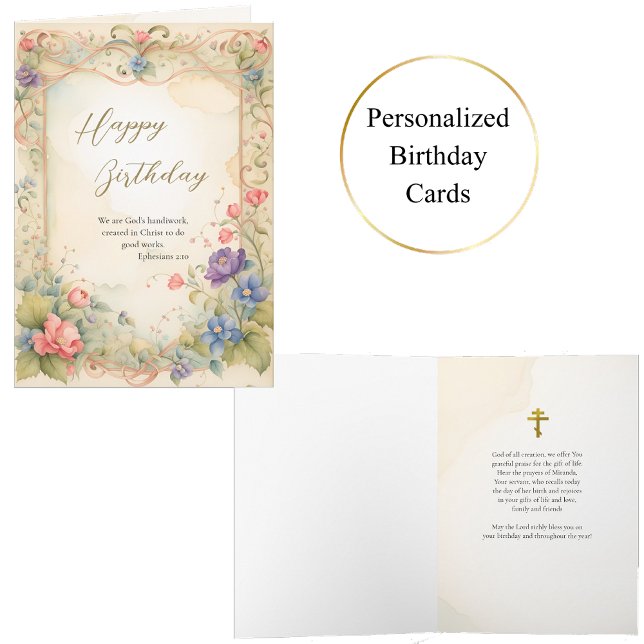 Ätherische Blume auf einem Verzierten Goldrahmen G Karte (Von Creator hochgeladen)