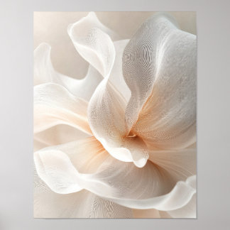Ätherische Blüte im weichen Lichtporträt #2 Poster