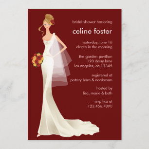 Ätherische Braut-Polterabend-Karte Einladung