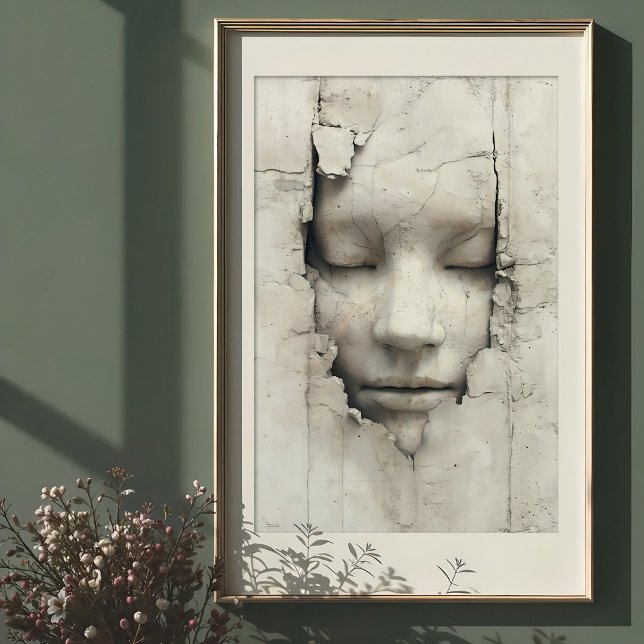 Ätherische Embrace: Das Gesicht innerhalb der Maue Poster (Von Creator hochgeladen)