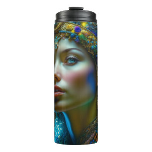 Ätherische Fantasy-Kunst Prinzessin Kriegerin Schö Thermosbecher