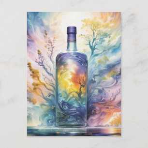 Ätherische Flüstern - Magische Trankflasche Postkarte