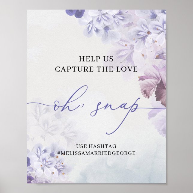 Ätherische Frühling lila staubblaue Rose Poster (Vorne)