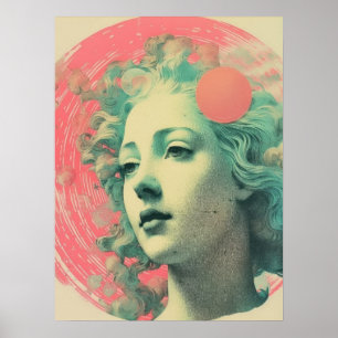 Ätherische Fusion: Lebendige Eleganz Poster