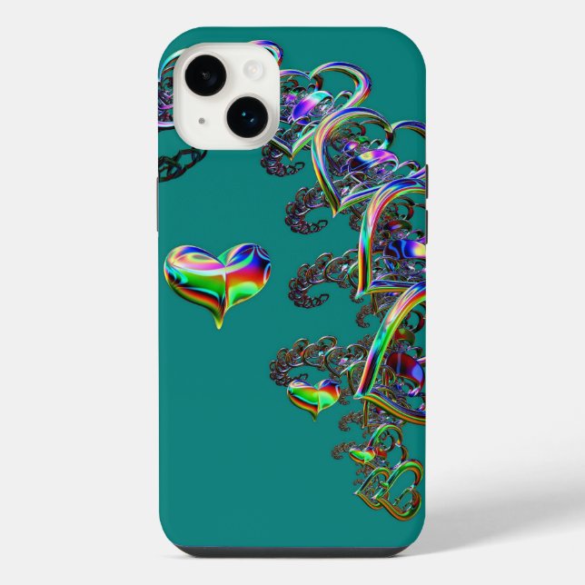 Ätherische Herz-Kaskade  iPhone Hülle (Rückseite)