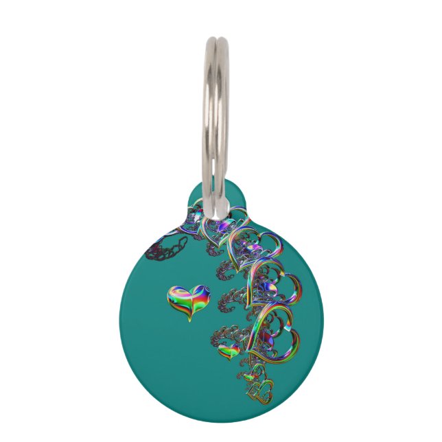 Ätherische Kaskade des Herzens Haustiermarke (Vorderseite)