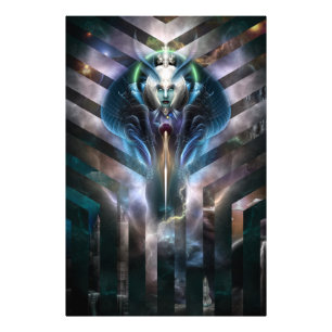 Ätherische Königin von Galaxy Foto drucken