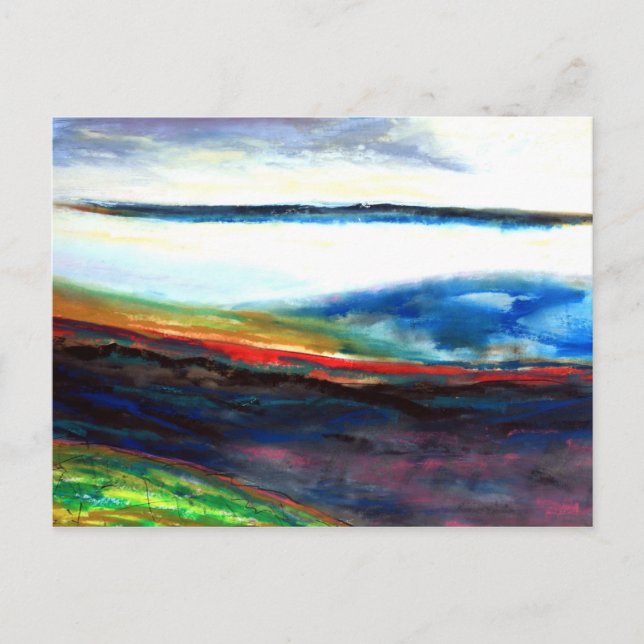 Ätherische Landschaft Postkarte (Vorderseite)