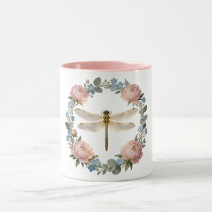 Ätherische Leuchtkunst der Libelle Tasse
