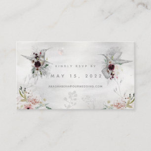 Ätherische Liebe Hochzeit Online-RSVP-Karte Visitenkarte