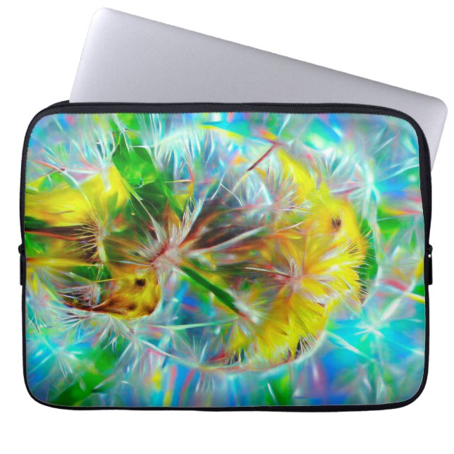 Ätherische Lüster in Neon Dreamscape Laptopschutzhülle (Vorderseite)