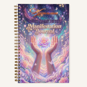 Ätherische Manifestation - Lila Galaxie & Rosen Ni Notizbuch