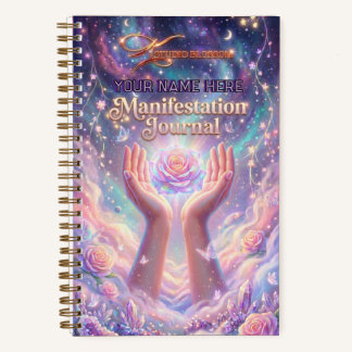 Ätherische Manifestation - Lila Galaxie & Rosen Ni Notizbuch