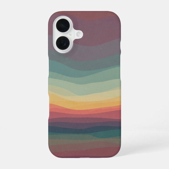 Ätherische Nebelkurve iPhone 16 Hülle (Rückseite)