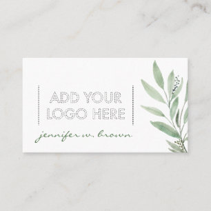 Ätherische Öle Fügen Sie Ihr eigenes Logo floral h Visitenkarte
