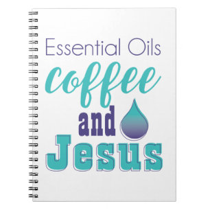 Ätherische Öle Kaffee und Jesus Notizblock