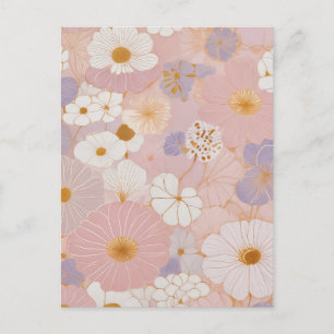 Ätherische Pastellblüte Postkarte